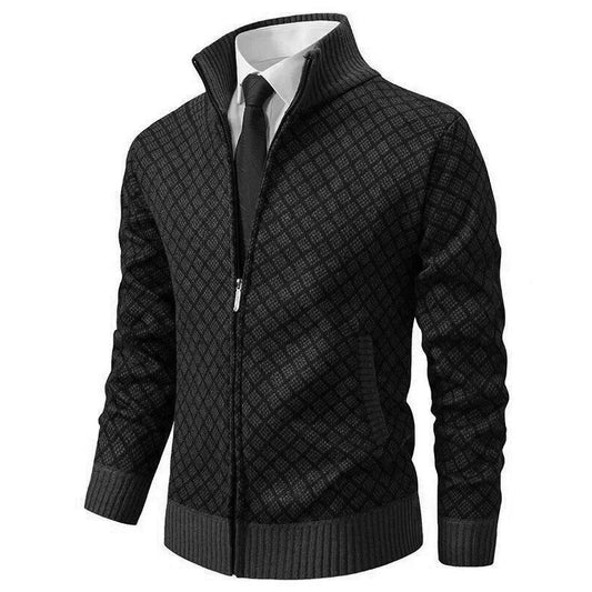 Henriesk | Textured Zip Knit Jacket