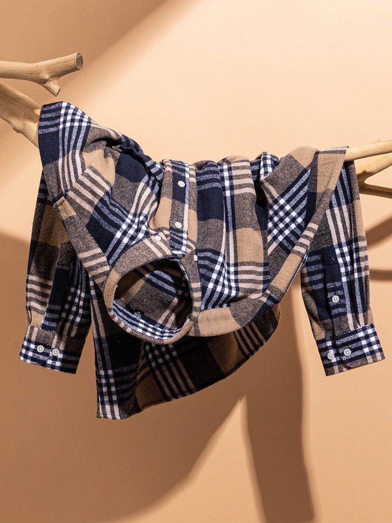Dave | Kasner Long Sleeve Plaid Cotton Shirt