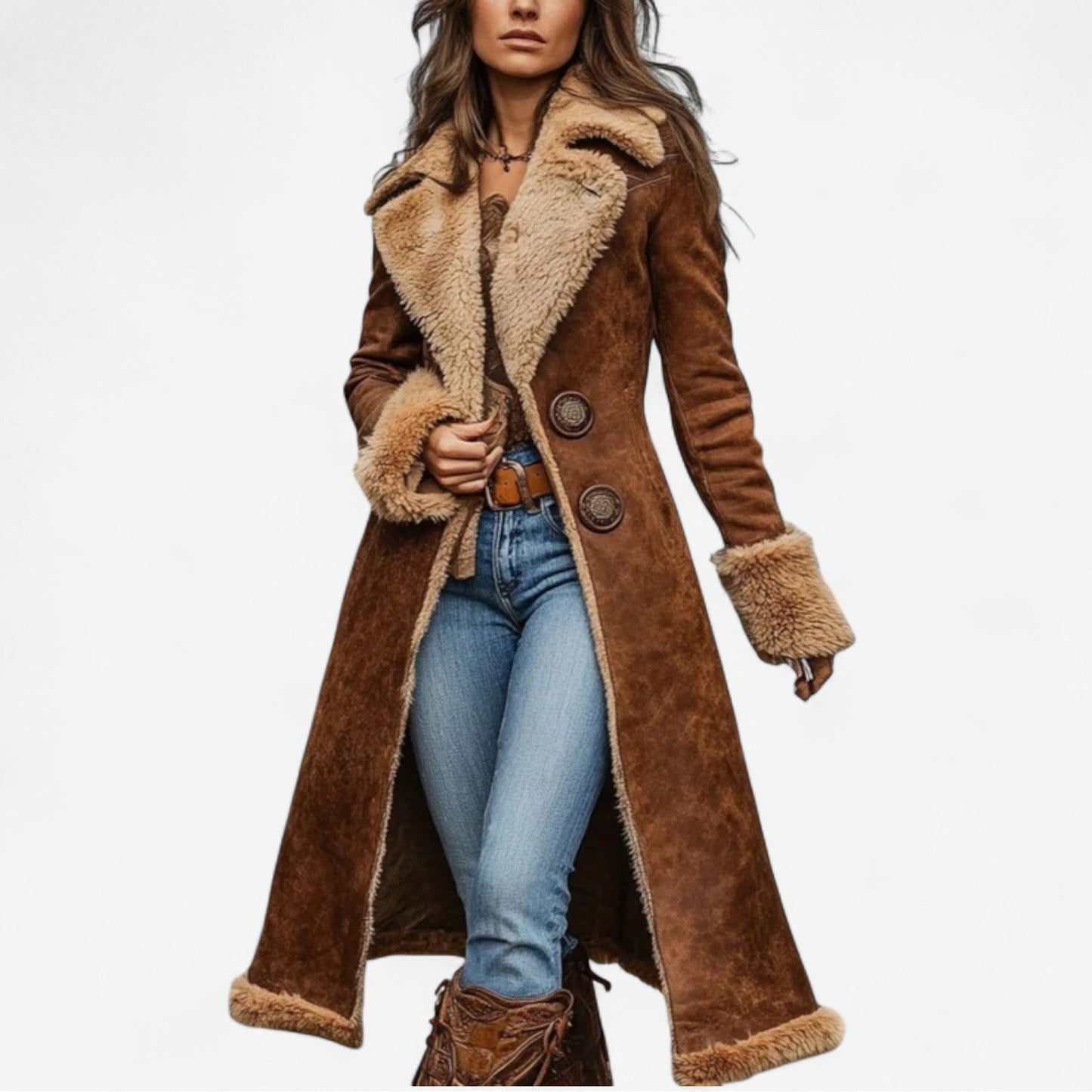 Riza | Elegant Long Winter Coat