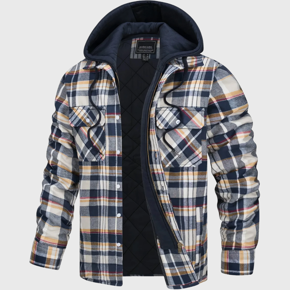 Stone | Quilted Hoodie