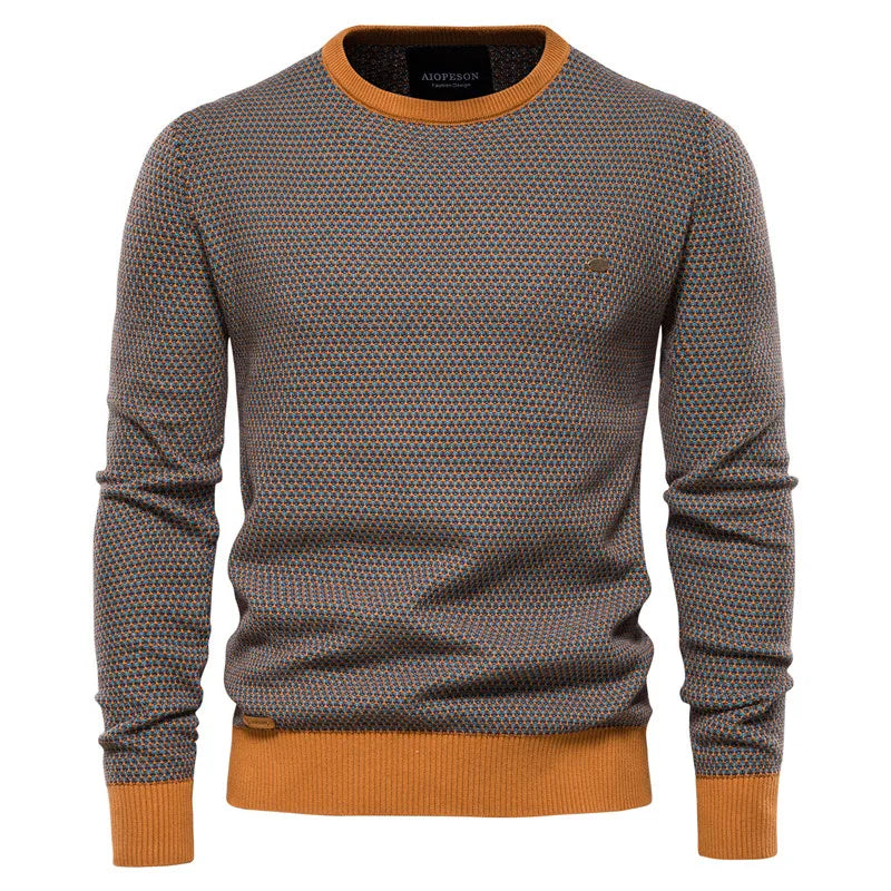 Levi | Sweater with Checkered Pattern