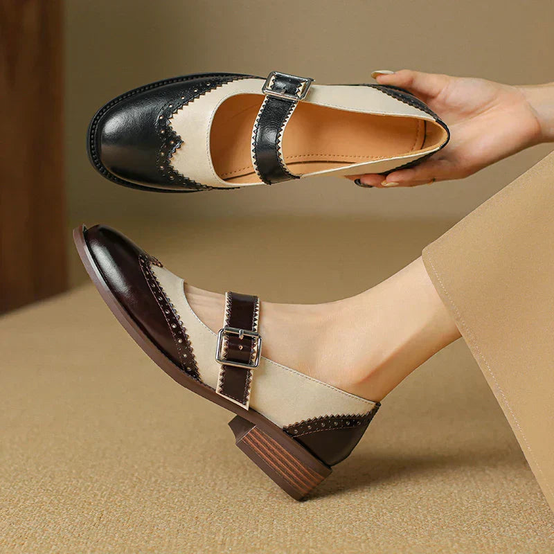 Annie | Miana Leather Mary Janes