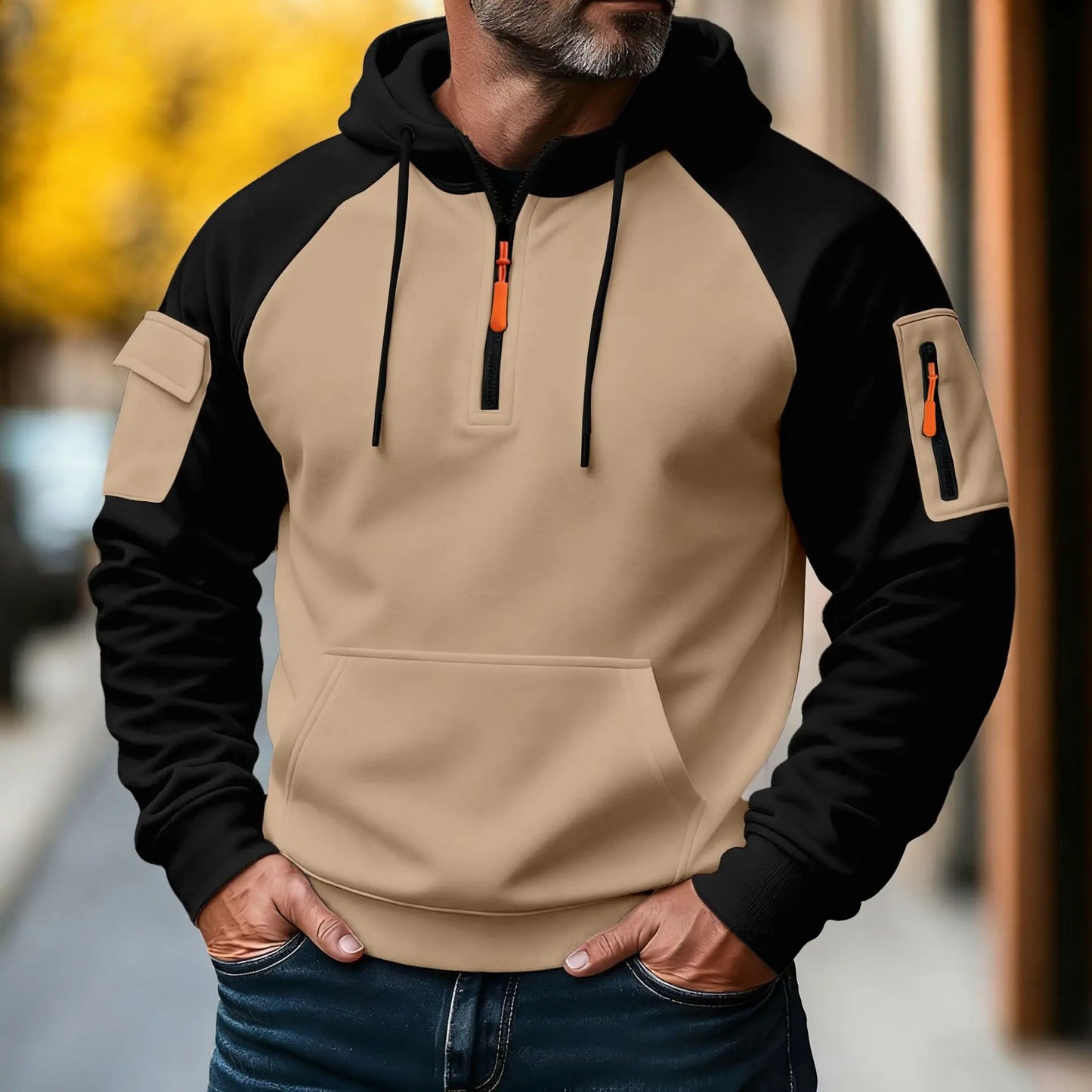 Felix | Casual Zip Neck Hoodie