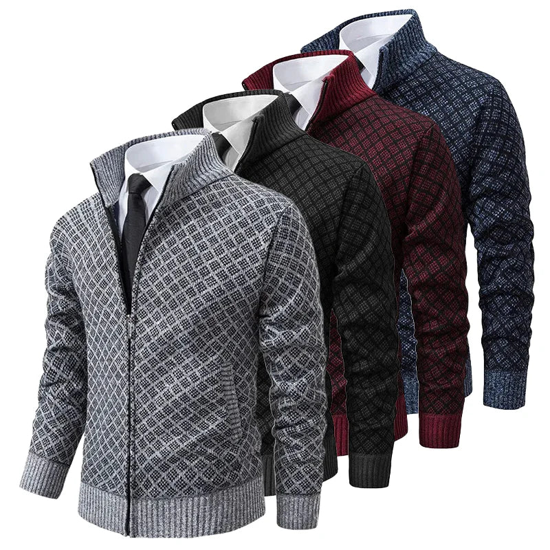Henriesk | Textured Zip Knit Jacket