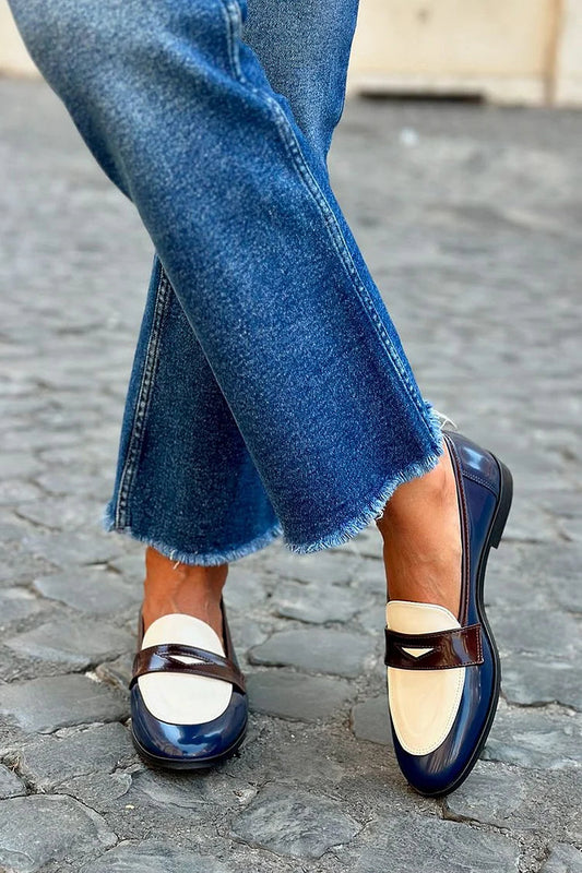 Astrid | Elegant Two-Tone Loafer