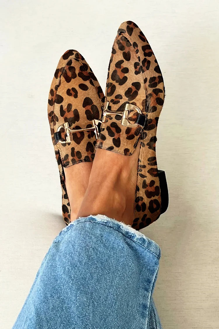 Brittney | Loafer with Metallic Detail