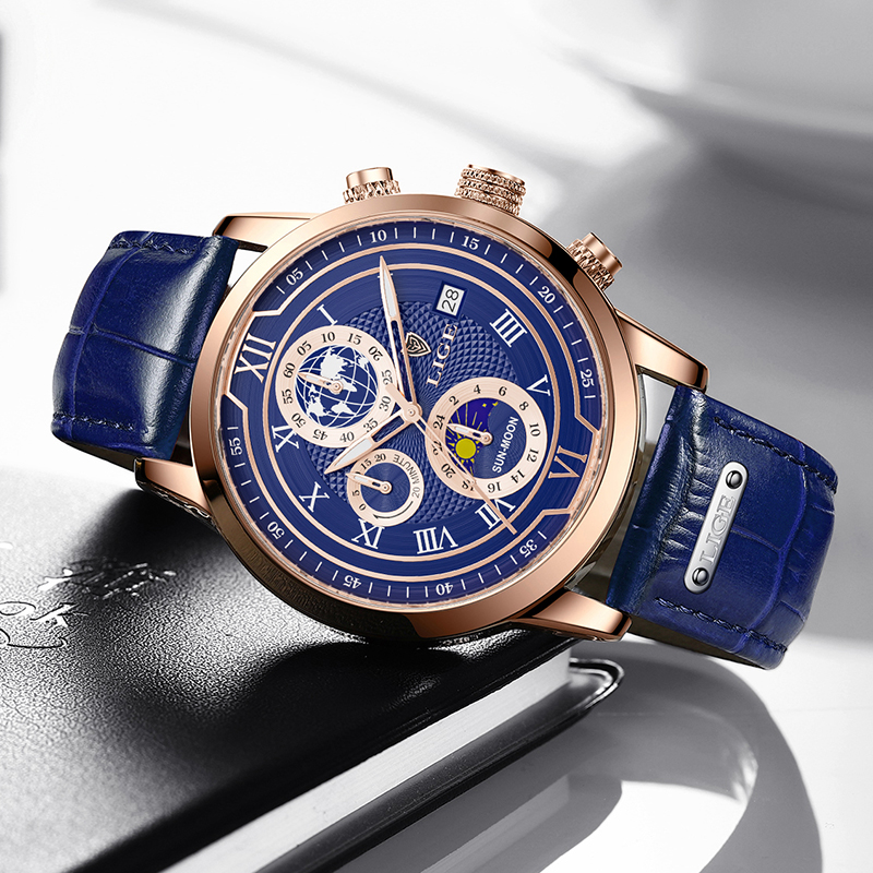 Luminescent Chronograph Wrist Watch