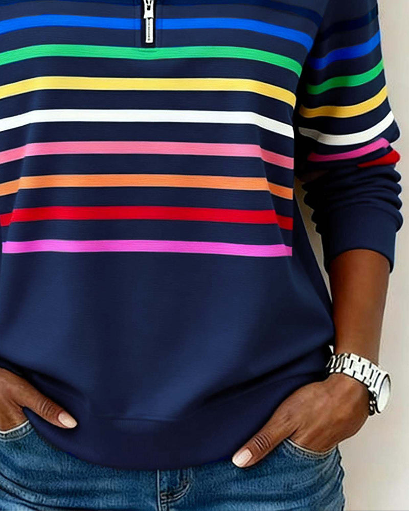 Nicole | Striped Casual Knit Sweater