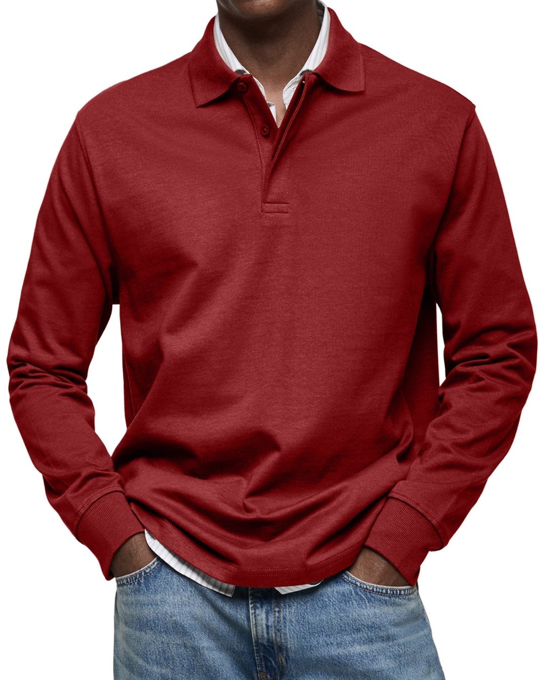 Jason | Refined Comfort Long-Sleeve Polo