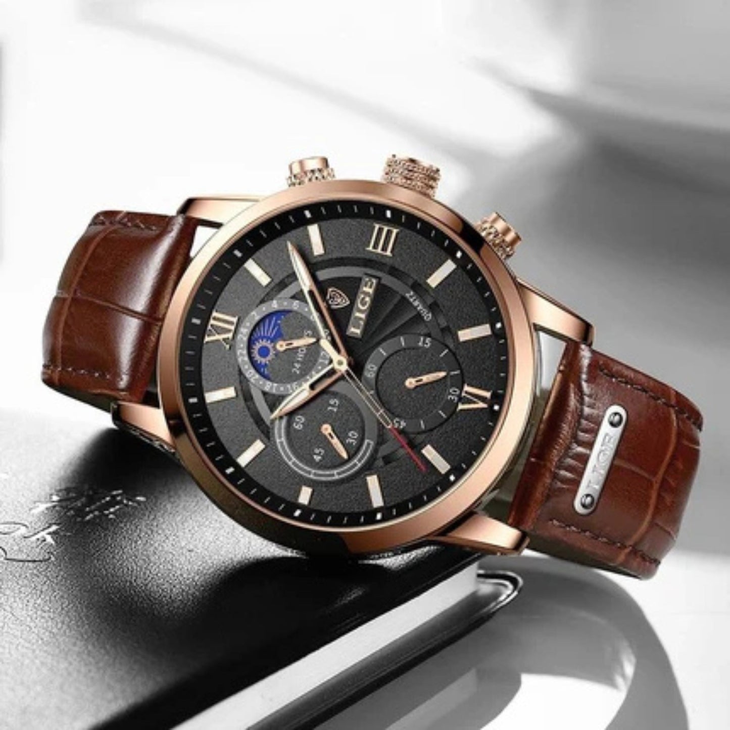 Moon Phase Sports Watch