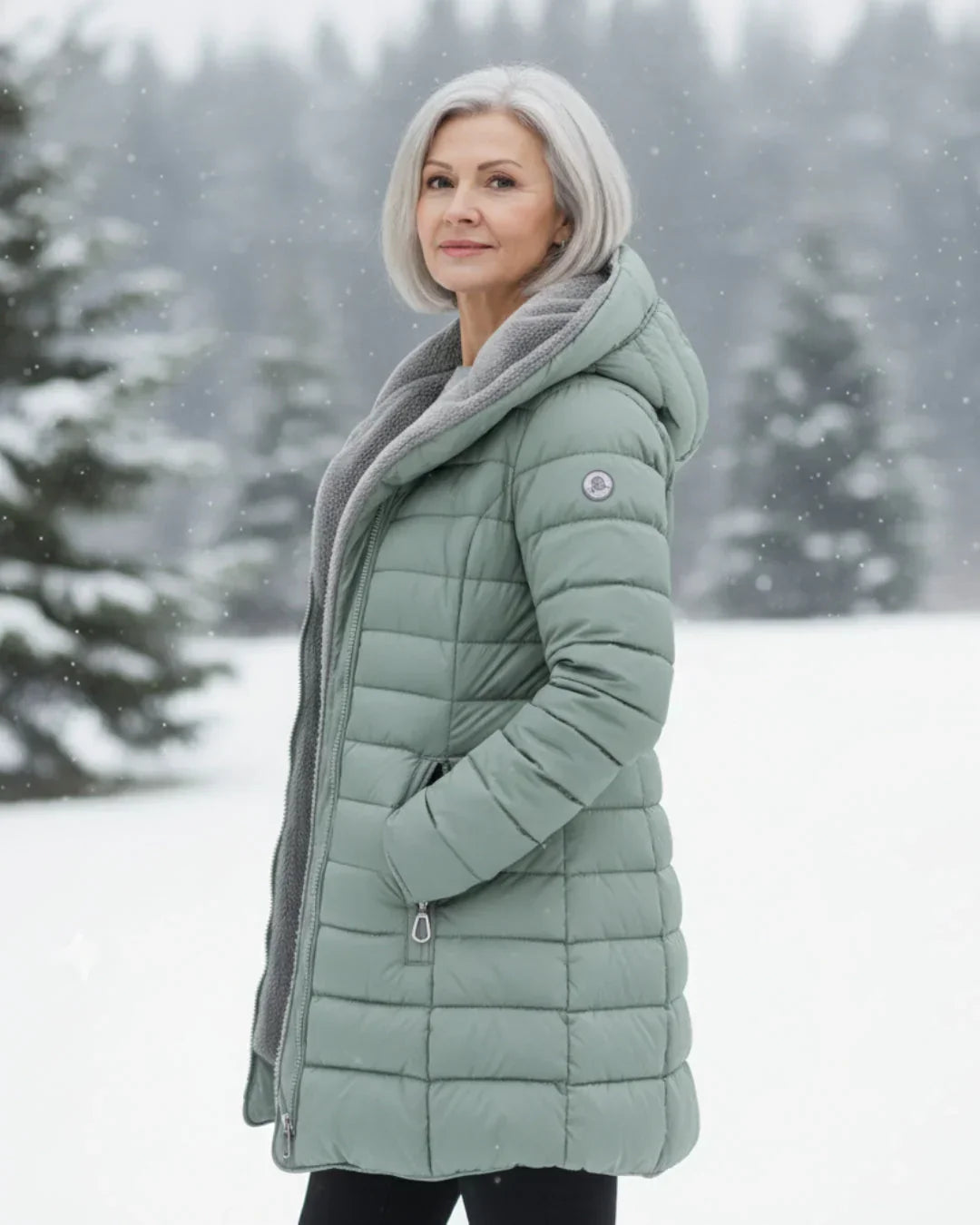 Amora | Hooded Quilted Winter Jacket