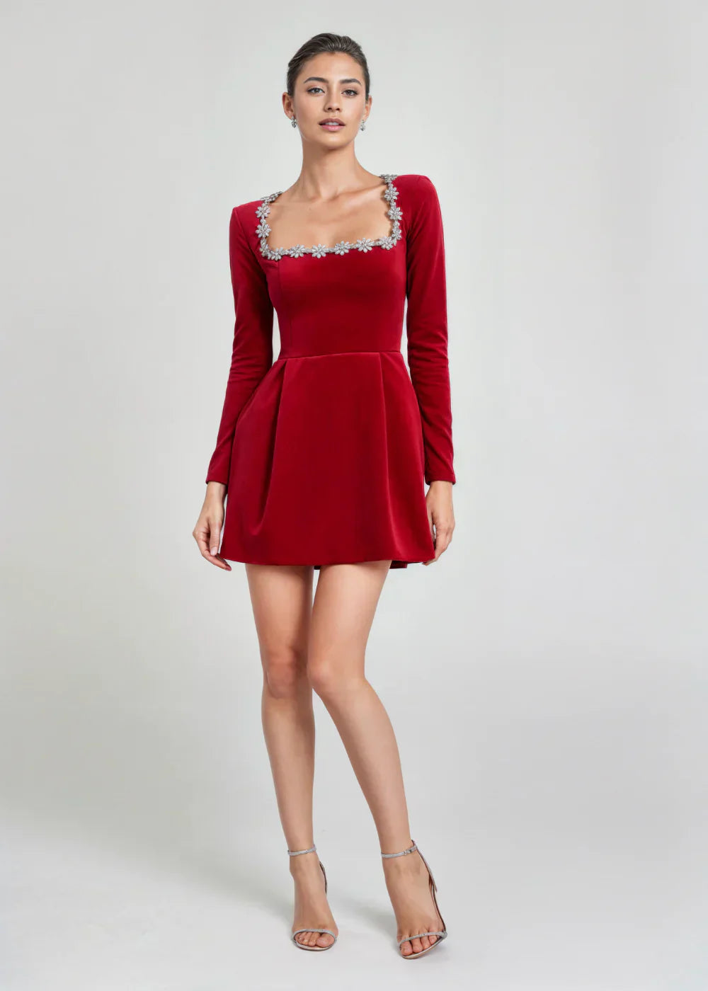 Maddy | Velvet Mini Dress