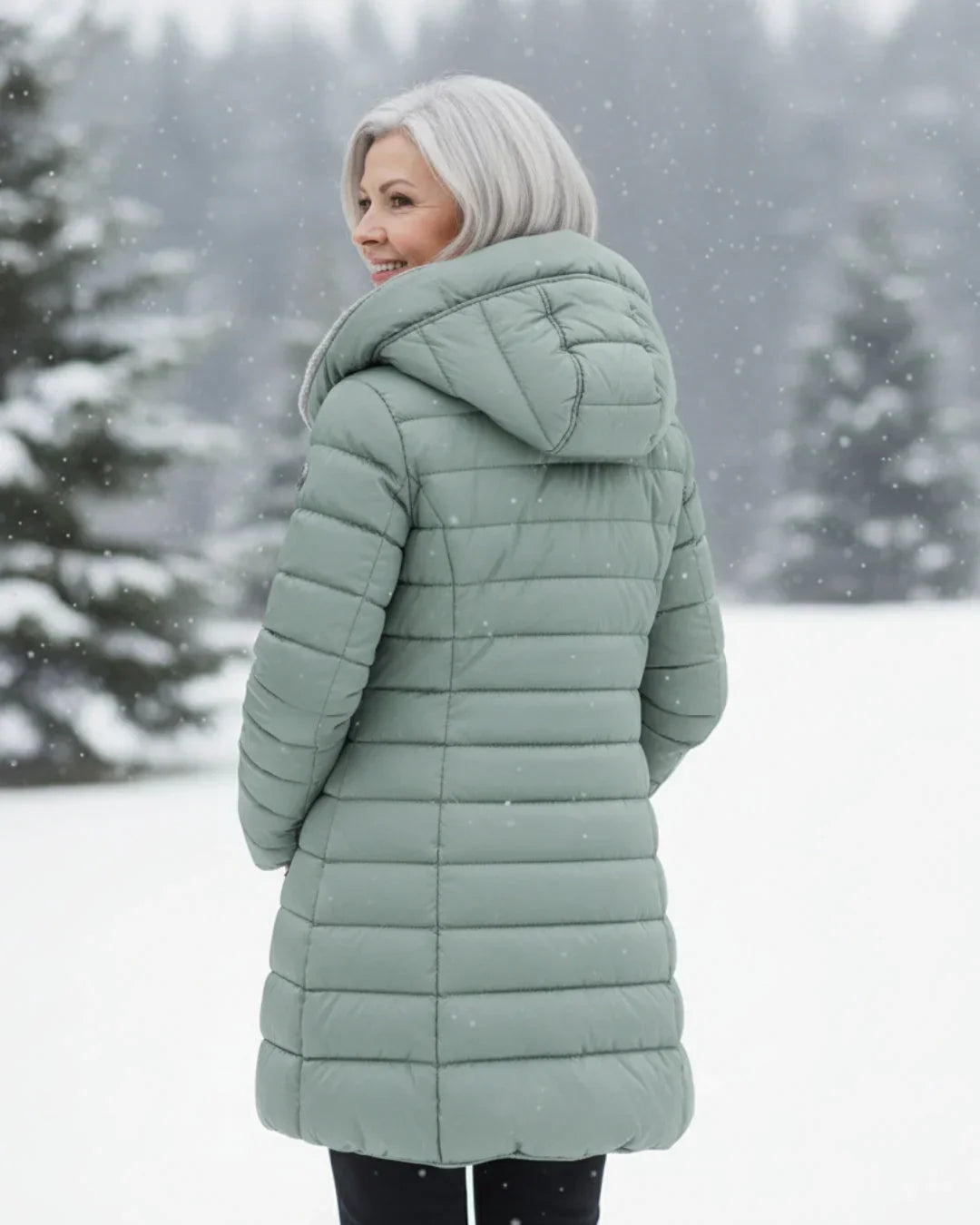 Amora | Hooded Quilted Winter Jacket