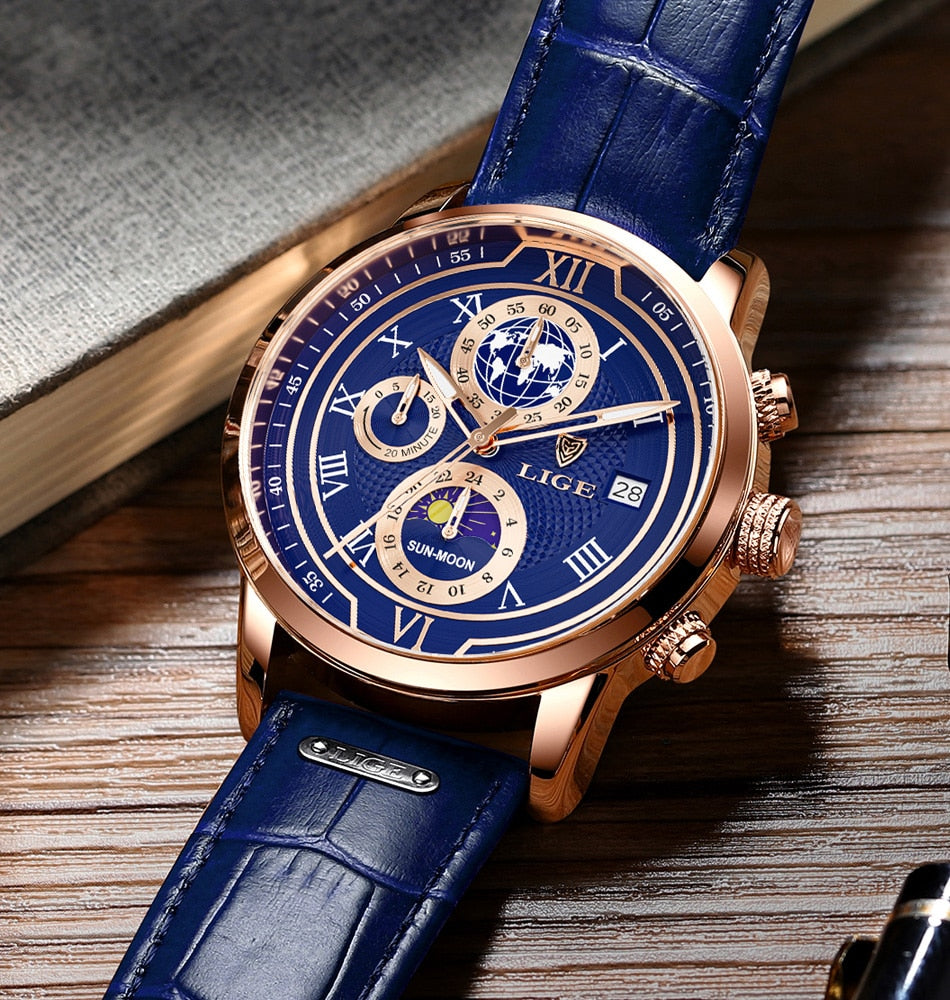 Luminescent Chronograph Wrist Watch
