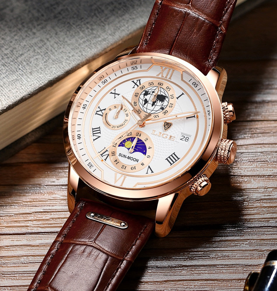 Luminescent Chronograph Wrist Watch