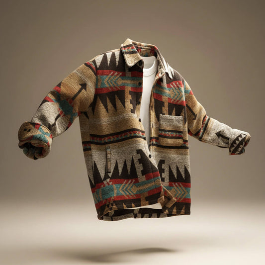 Austin | Winter Patterned Shirt Jacket