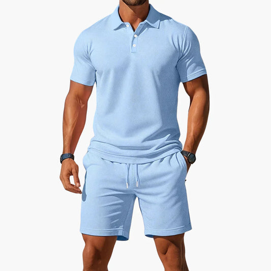 Mason | Textured Polo Set