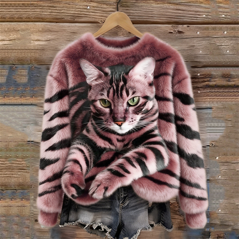 Haven | Cozy Animal Print Sweatshirt