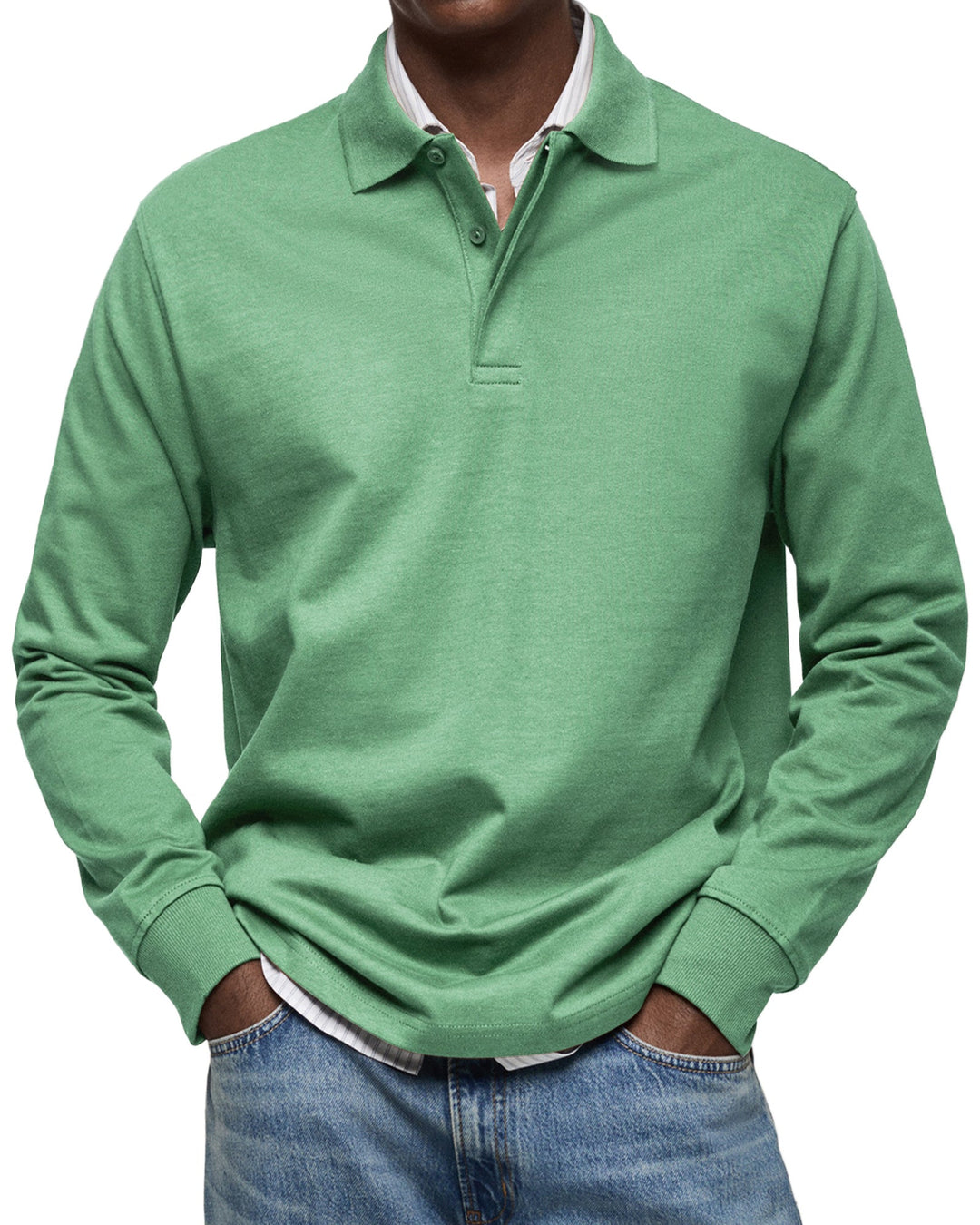 Jason | Refined Comfort Long-Sleeve Polo