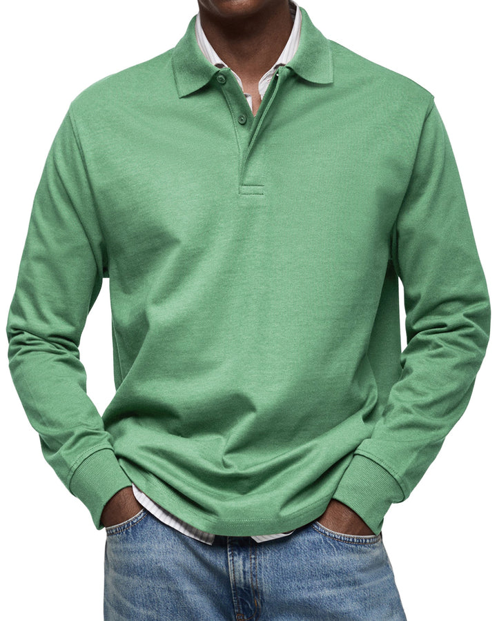 Jason | Refined Comfort Long-Sleeve Polo