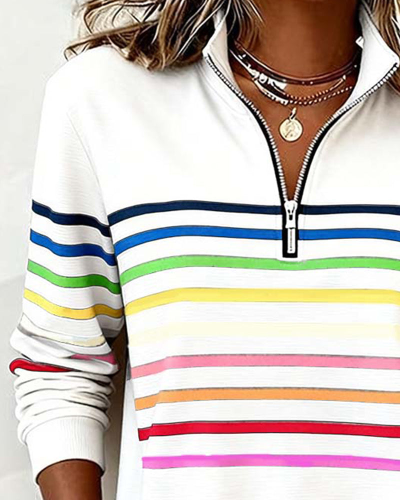 Nicole | Striped Casual Knit Sweater