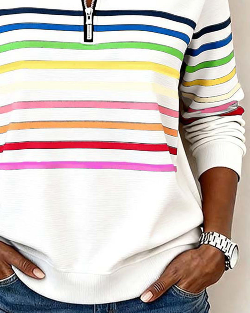 Nicole | Striped Casual Knit Sweater
