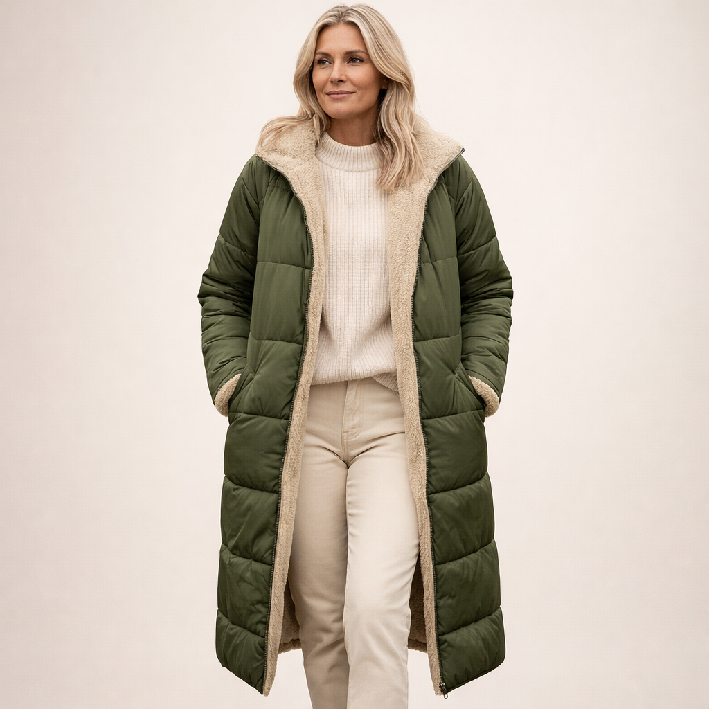 Amy | Quilted Long Winter Coat