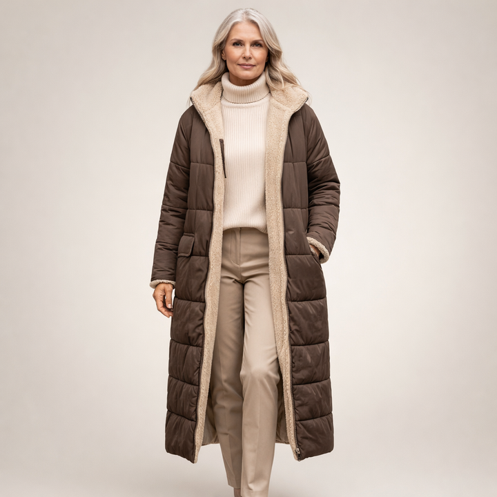 Amy | Quilted Long Winter Coat