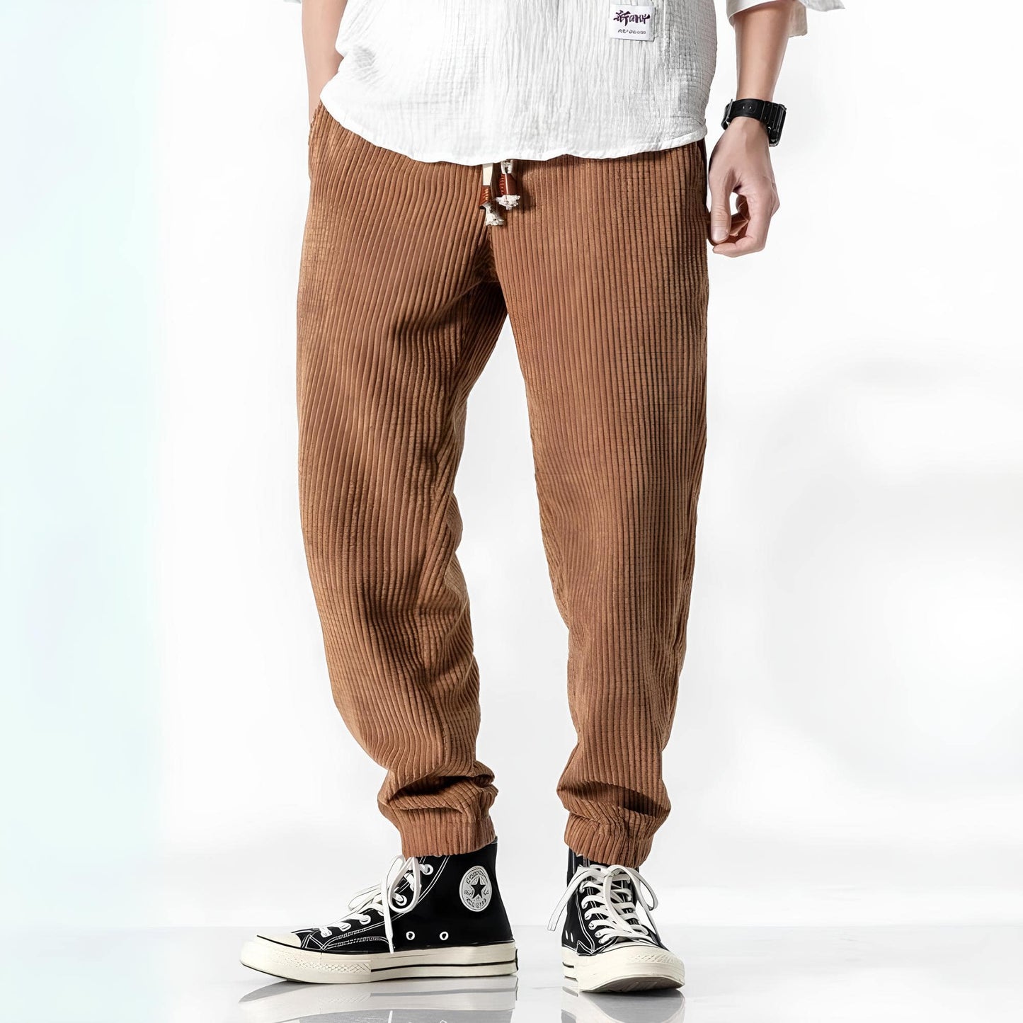 David | Textured Comfort Trousers