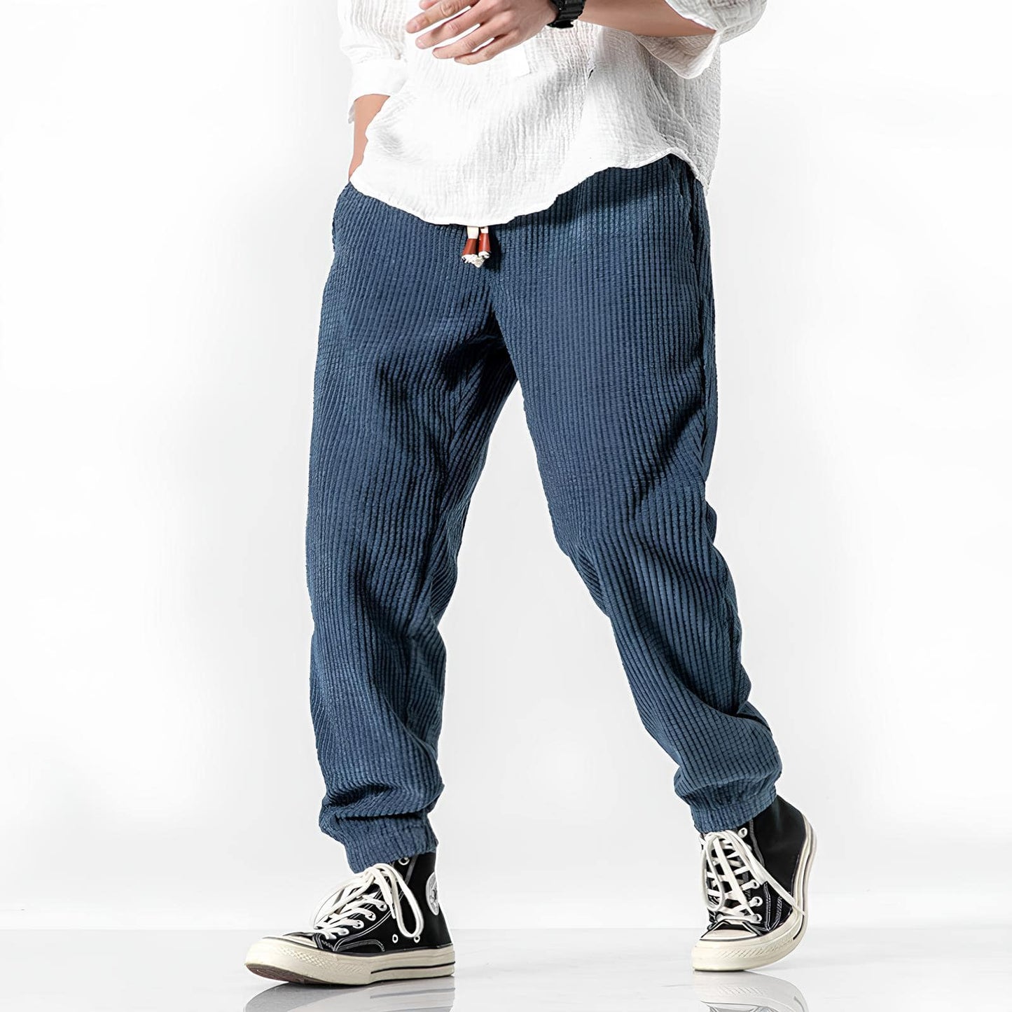 David | Textured Comfort Trousers
