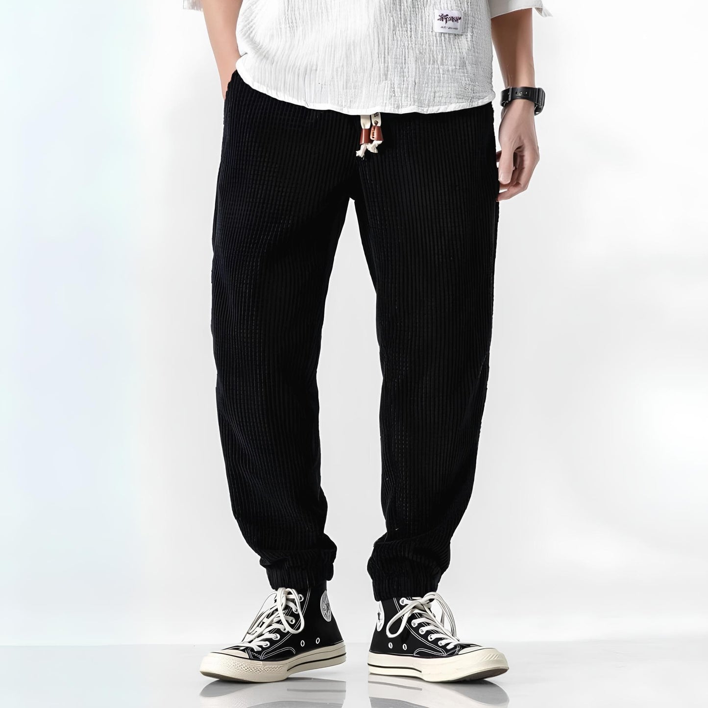 David | Textured Comfort Trousers