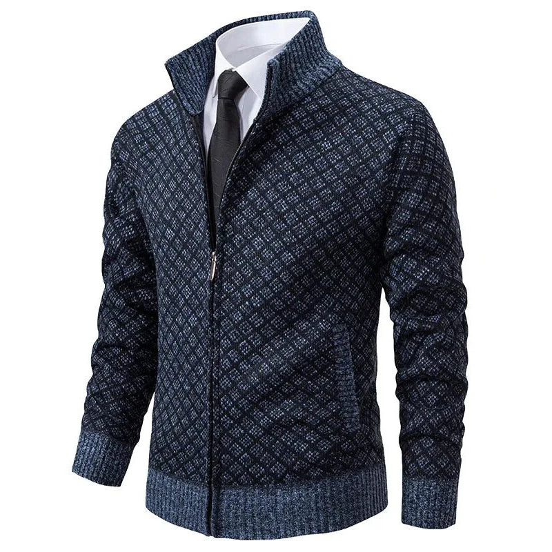 Henriesk | Textured Zip Knit Jacket