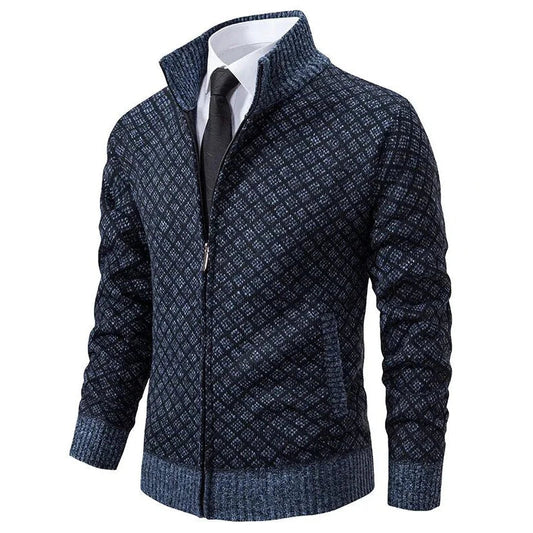 Henriesk | Textured Zip Knit Jacket