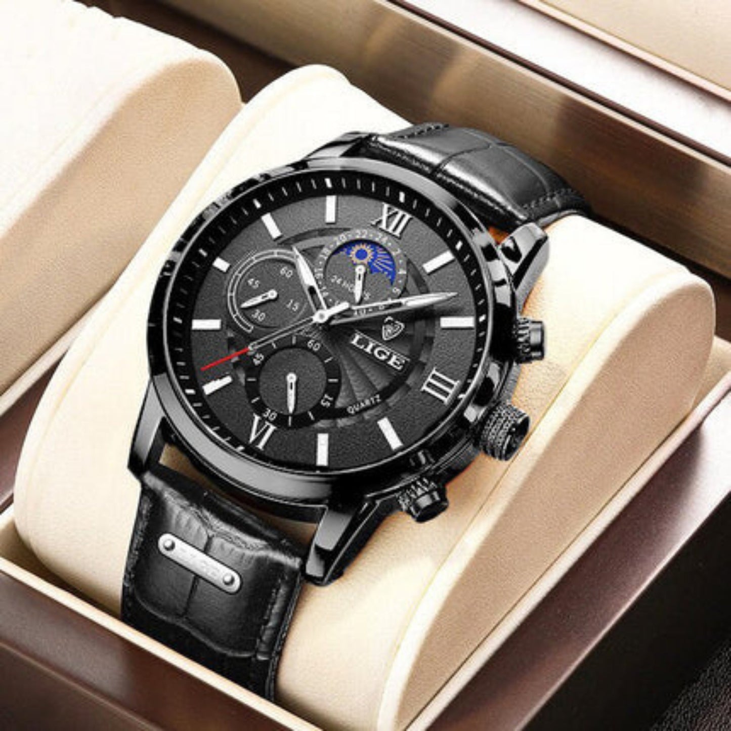 Moon Phase Sports Watch