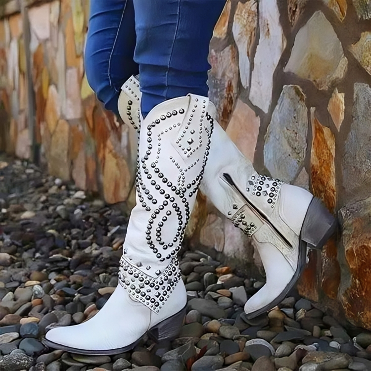 Linda | Western Knee-High Boots