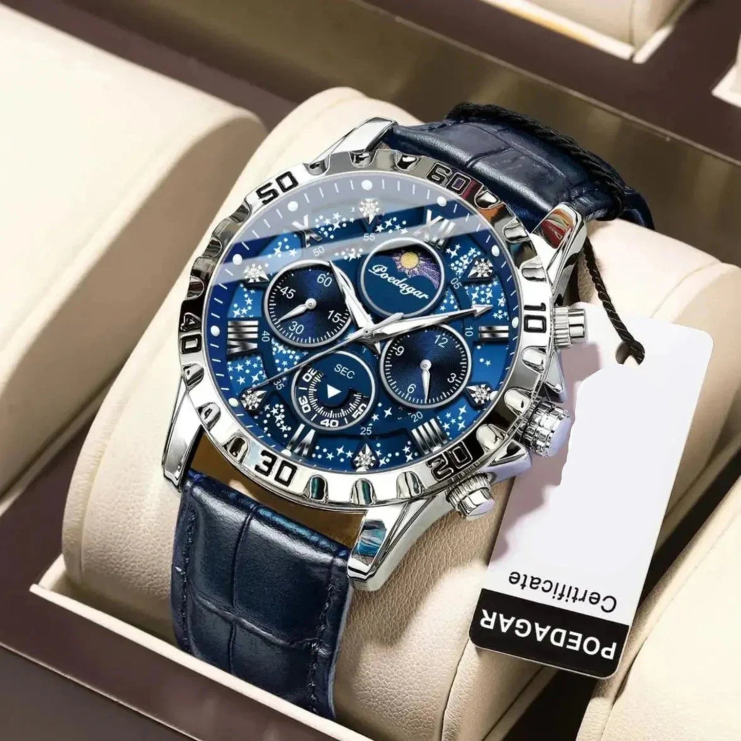 Military Inspired Metal Strap Wrist Watch