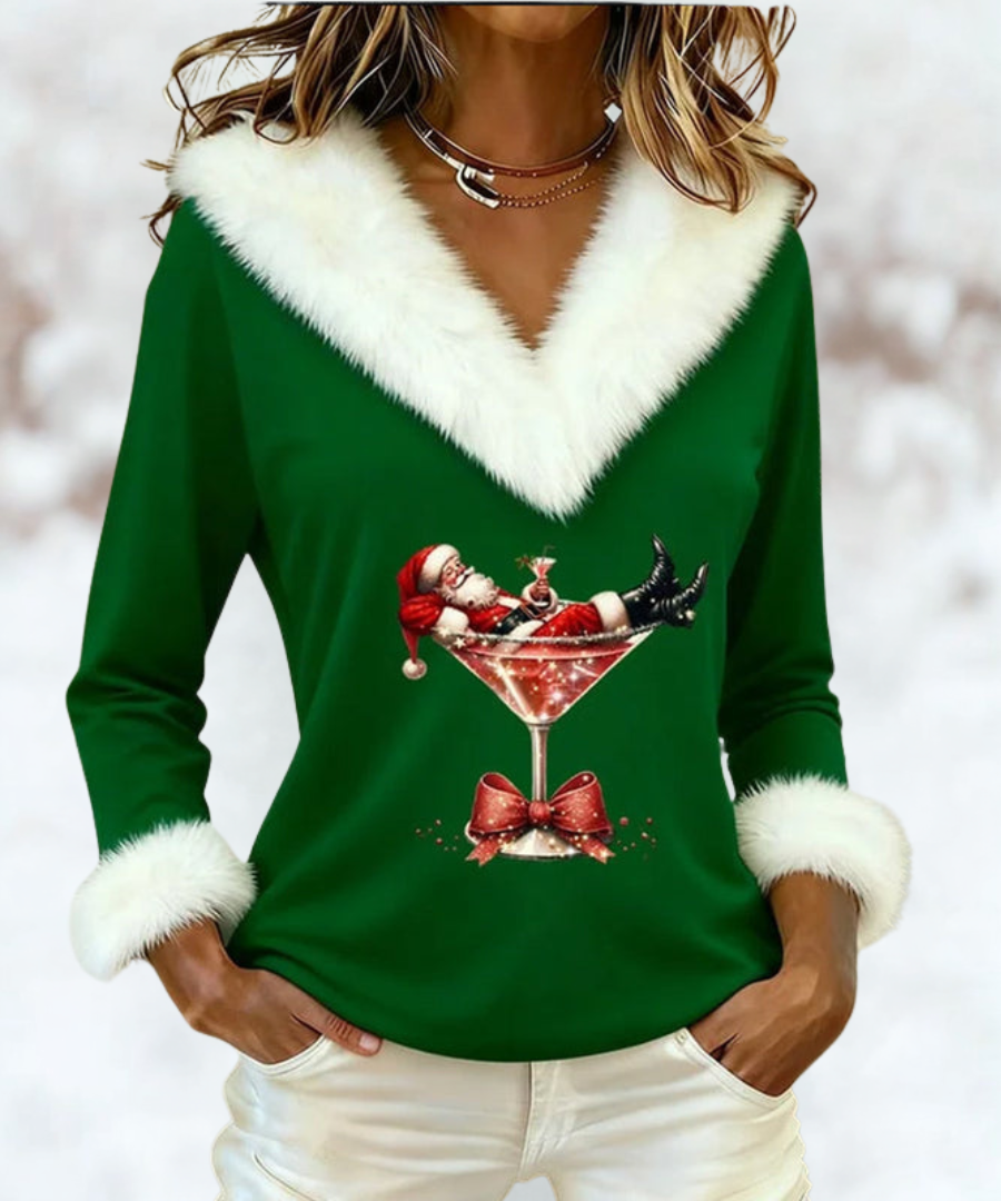 Eloria | Velvet Holiday Top