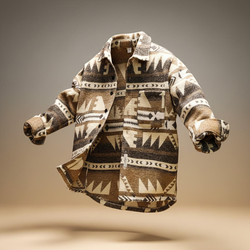 Austin | Winter Patterned Shirt Jacket