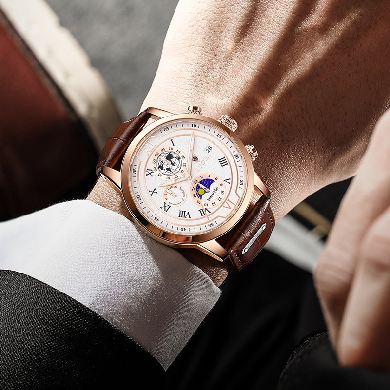 Luminescent Chronograph Wrist Watch