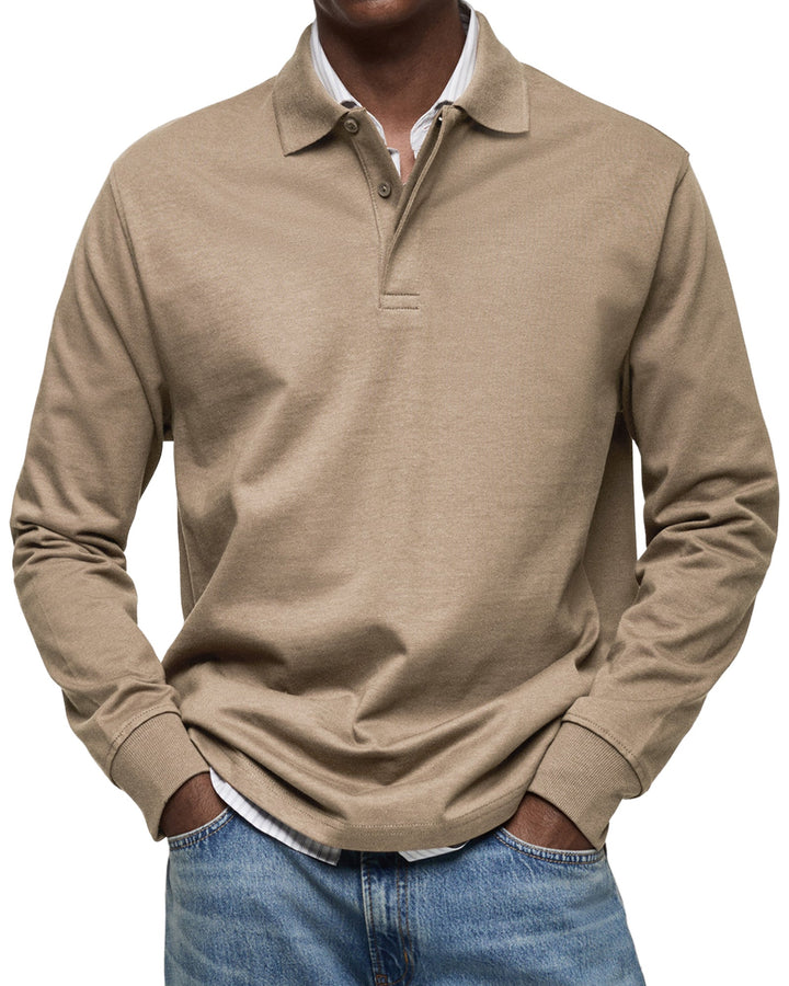 Jason | Refined Comfort Long-Sleeve Polo