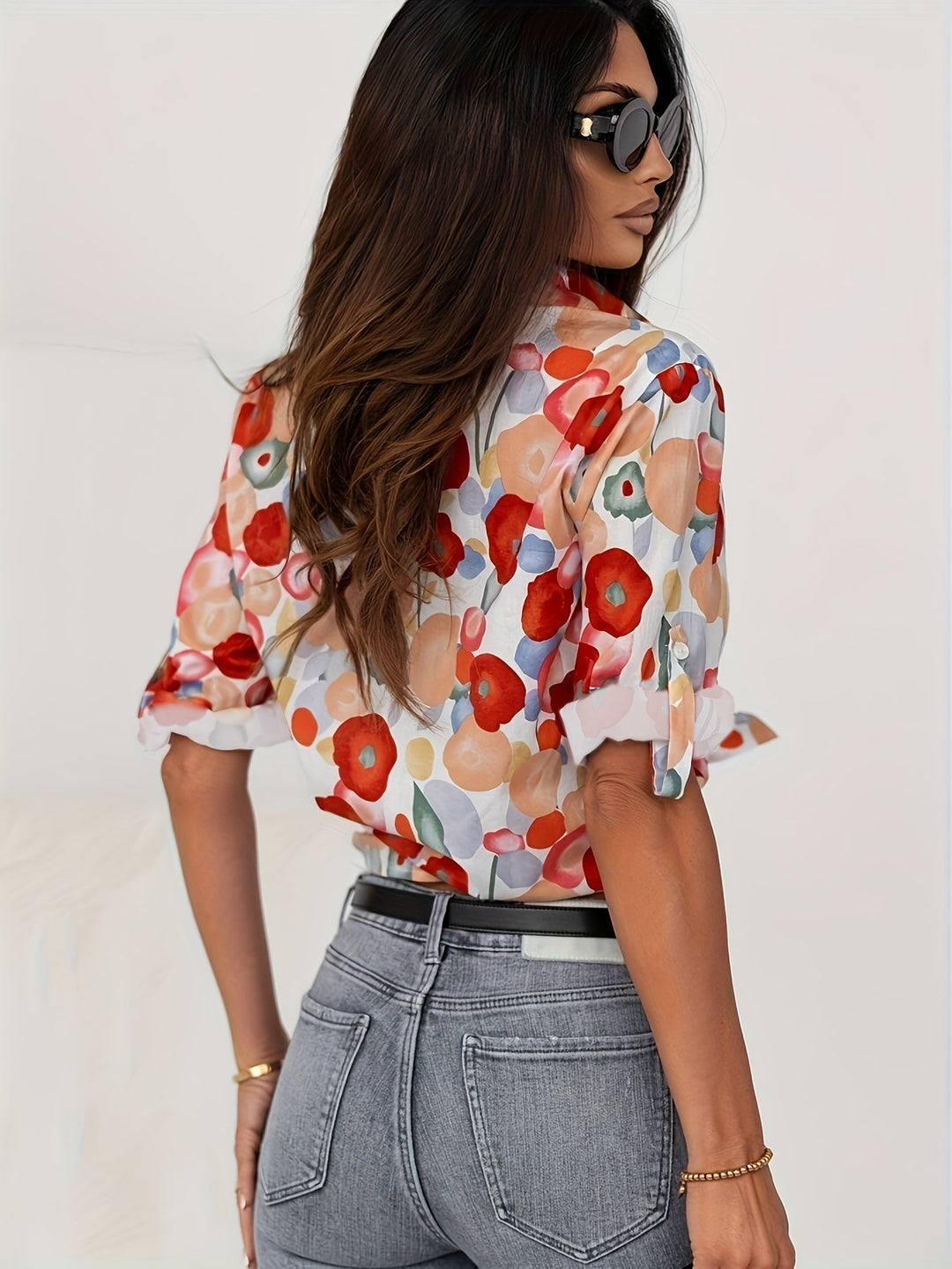 Naomi | Colourful Floral Blouse