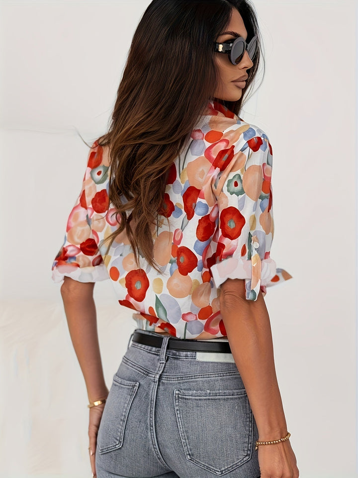 Naomi | Colourful Floral Blouse