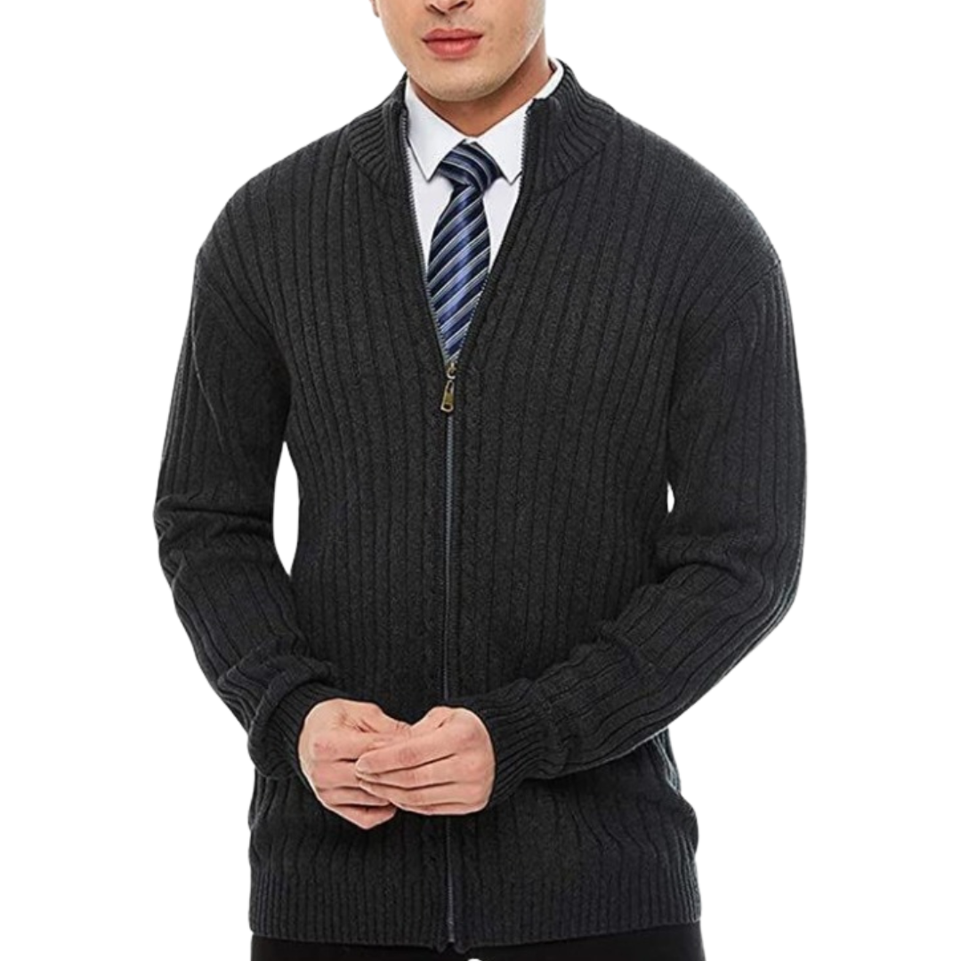 Katie | Men’s Ribbed Zip-Up Jacket