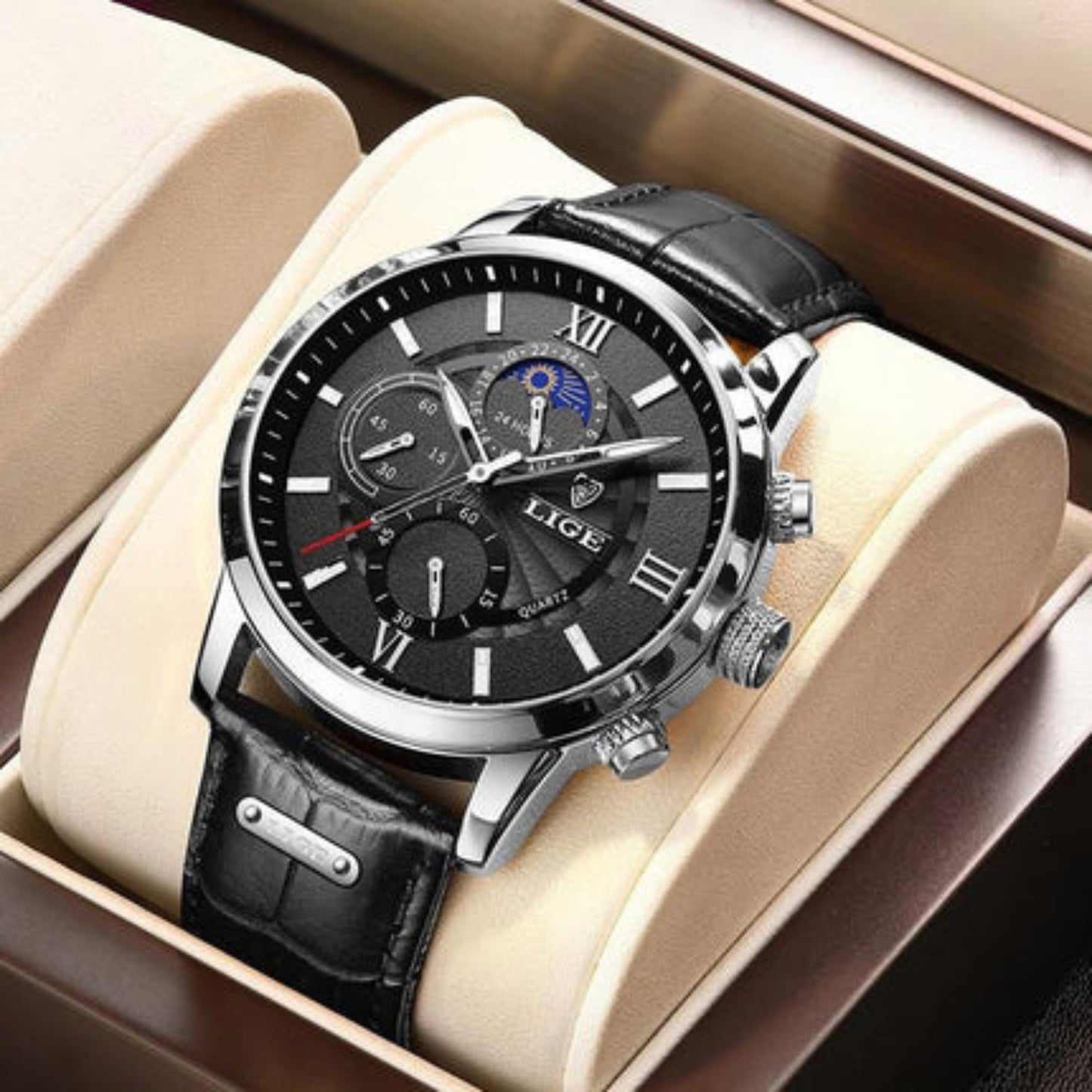 Moon Phase Sports Watch