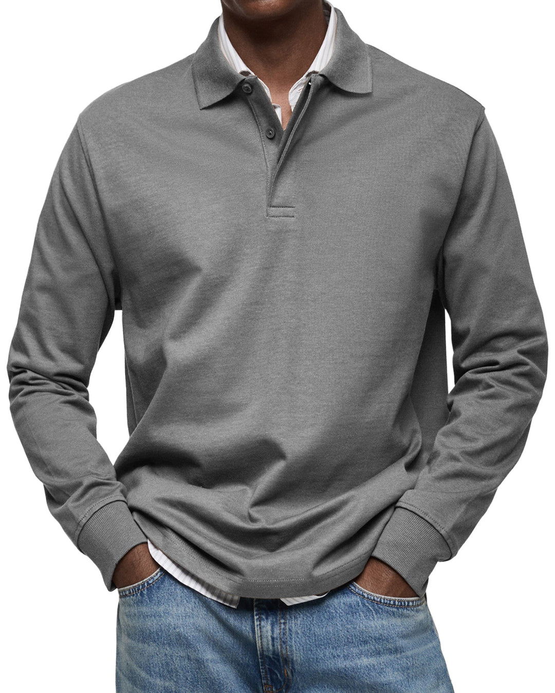 Jason | Refined Comfort Long-Sleeve Polo