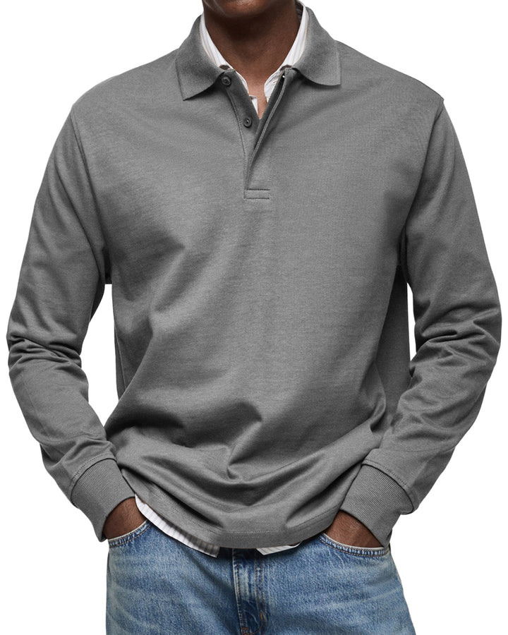 Jason | Refined Comfort Long-Sleeve Polo