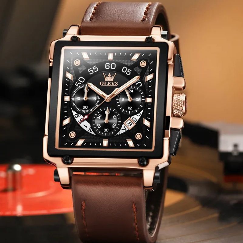 Square Dial Wrist Watch
