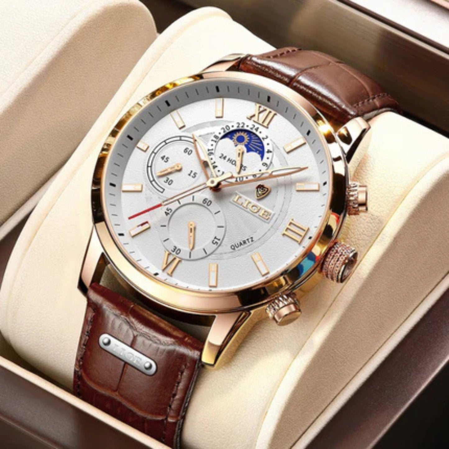 Moon Phase Sports Watch