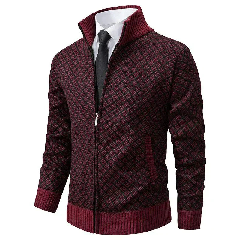 Henriesk | Textured Zip Knit Jacket
