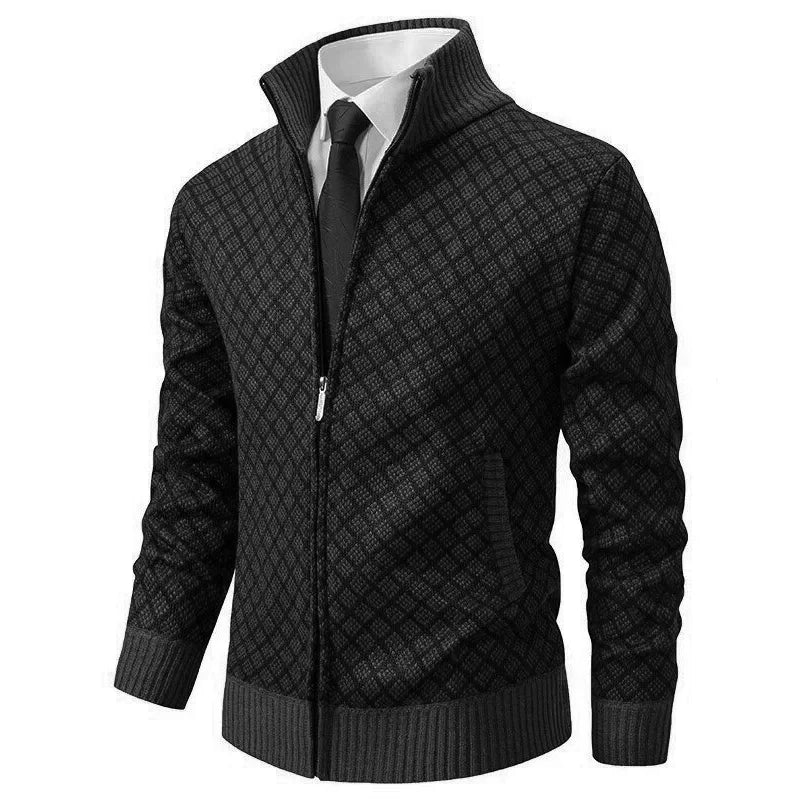 Henriesk | Textured Zip Knit Jacket
